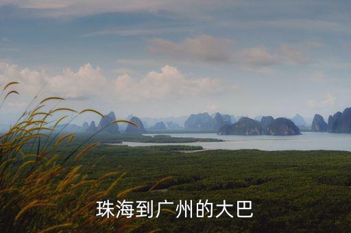 珠海到廣州的大巴