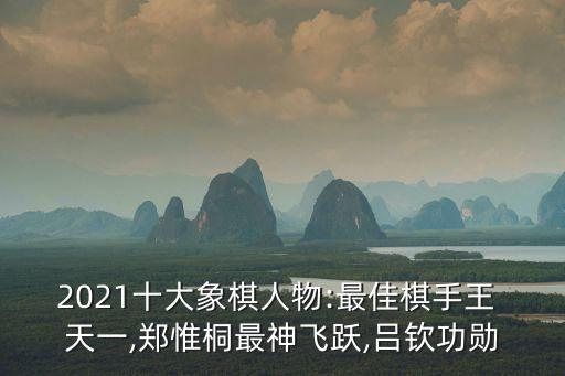 2021十大象棋人物:最佳棋手王 天一,鄭惟桐最神飛躍,呂欽功勛