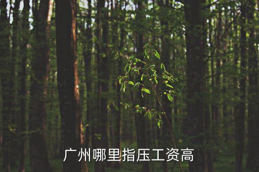 廣州哪里指壓工資高