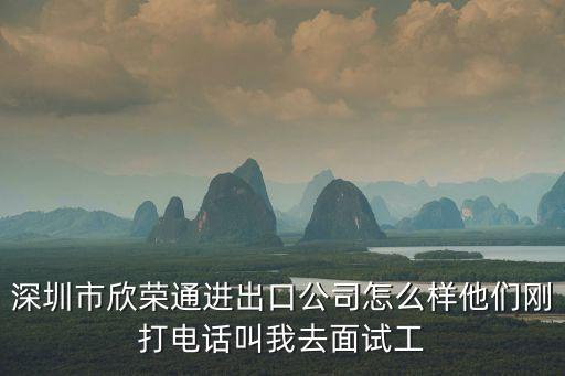 深圳市欣宇榮商貿有限公司，深圳鴻欣華盛商貿有限公司怎么樣