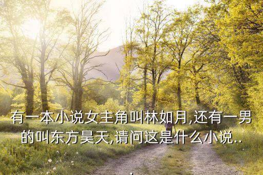 有一本小說女主角叫林如月,還有一男的叫東方昊天,請問這是什么小說...