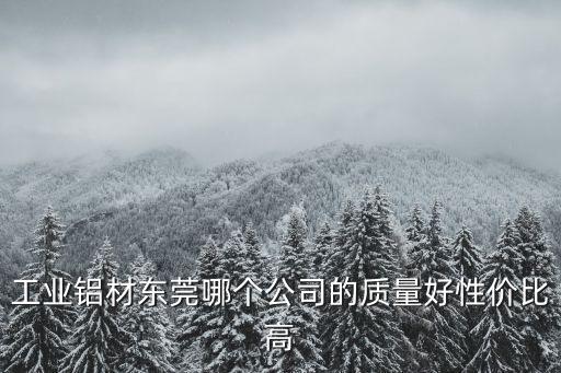 東莞鋁型材機(jī)柜供應(yīng)商，工業(yè)鋁材東莞哪個(gè)公司的質(zhì)量好性價(jià)比高