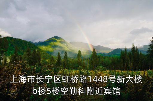 上海市長寧區虹橋路1448號新大樓b樓5樓空勤科附近賓館