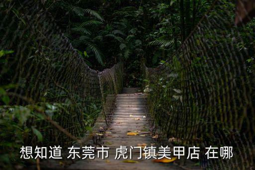 想知道 東莞市 虎門鎮(zhèn)美甲店 在哪