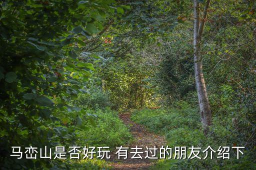 馬巒山是否好玩 有去過的朋友介紹下