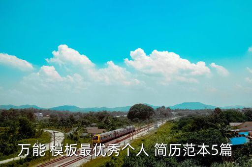 萬能 模板最優(yōu)秀個人 簡歷范本5篇