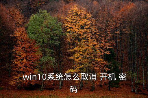  win10系統怎么取消 開機 密碼