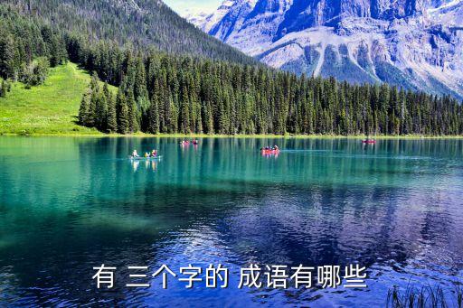 三個字的成語,而在第三個字的成語
