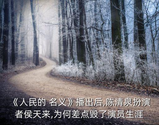 人民的名義反派,《人民的名義》反派之星陳清泉:為何讓人恨不起來(lái)?