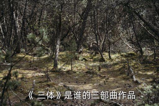 《 三體》是誰的三部曲作品