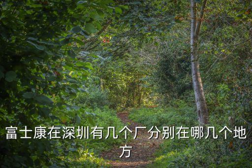 芭依珊深圳幾間，富士康在深圳有幾個廠分別在哪幾個地方