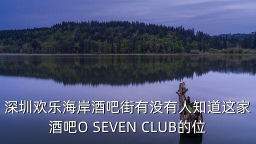 深圳歡樂海岸酒吧街有沒有人知道這家酒吧O SEVEN CLUB的位