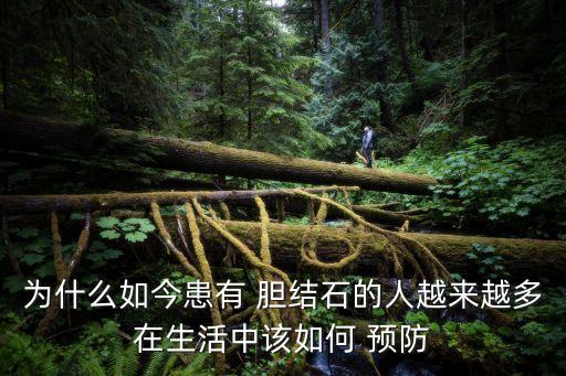 為什么如今患有 膽結(jié)石的人越來越多在生活中該如何 預(yù)防