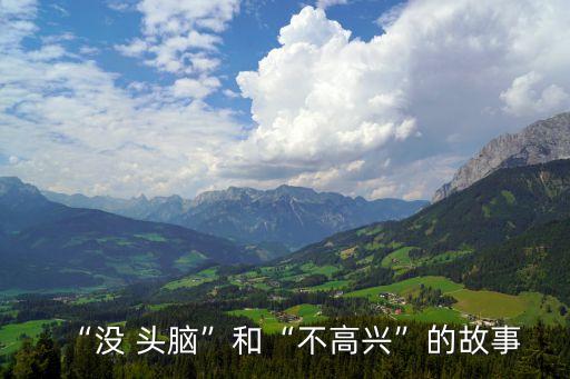 “沒 頭腦”和“不高興”的故事