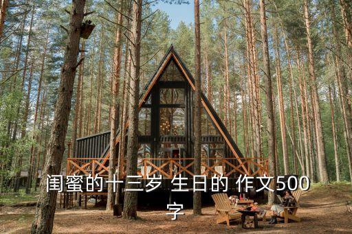  閨蜜的十三歲 生日的 作文500字