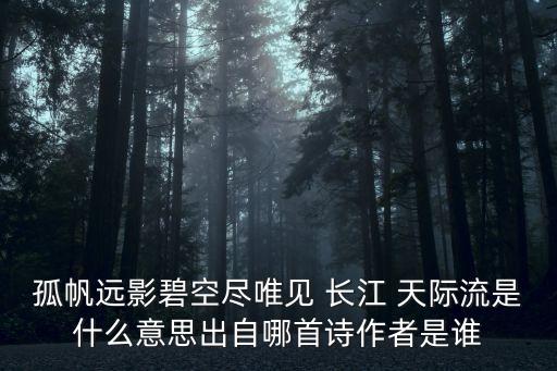 惟見長江天際流,唯見長江天際流的唯是哪個唯