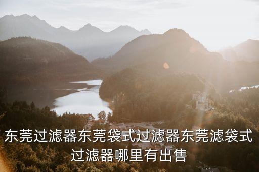 東莞濾芯集塵除塵設(shè)備，東莞過濾器東莞袋式過濾器東莞濾袋式過濾器哪里有出售