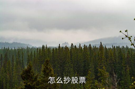 怎么抄股票