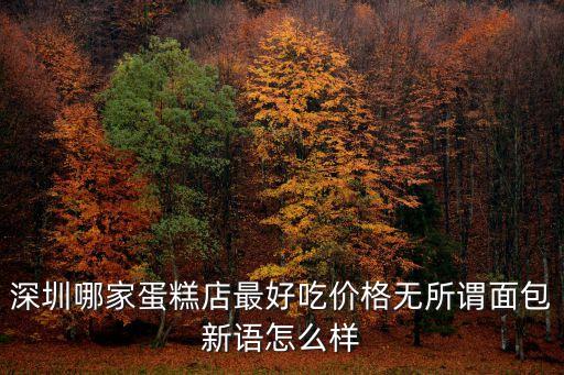 深圳哪家蛋糕店最好吃價格無所謂面包新語怎么樣