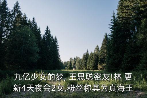 九億少女的夢, 王思聰密友!林 更新4天夜會2女,粉絲稱其為真海王