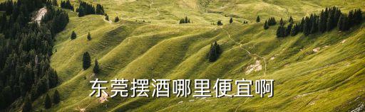 東莞本地人辦點燈酒，東莞擺酒哪里便宜啊