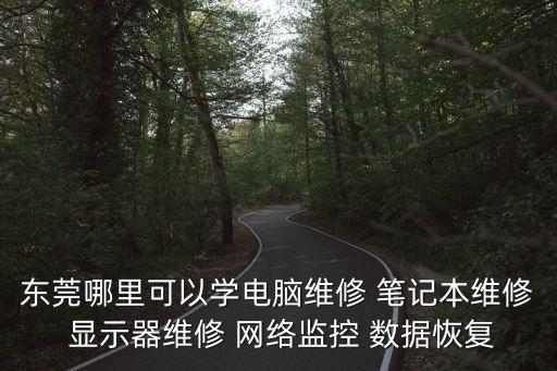 東莞哪里可以學電腦維修 筆記本維修 顯示器維修 網絡監控 數據恢復