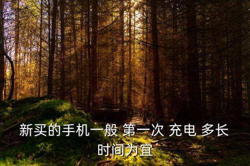 新手機第一次充電多長時間最好,手機首次充電多長時間