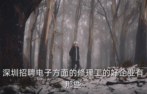 深圳招聘電子方面的修理工的好企業(yè)有那些