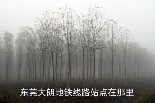 東莞大朗地鐵線路站點在那里