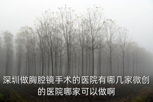 深圳晨偉醫療，壹周立波秀里提到過深圳有一家醫院看病便宜是哪一家