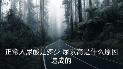 正常人尿酸是多少 尿素高是什么原因造成的
