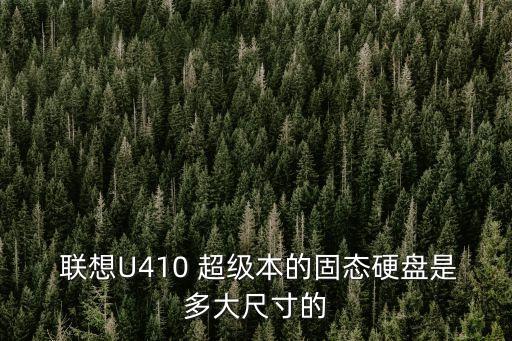  聯(lián)想U(xiǎn)410 超級(jí)本的固態(tài)硬盤是多大尺寸的
