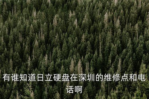有誰知道日立硬盤在深圳的維修點和電話啊