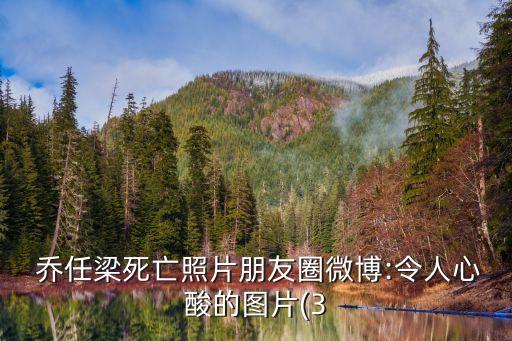  喬任梁死亡照片朋友圈微博:令人心酸的圖片(3