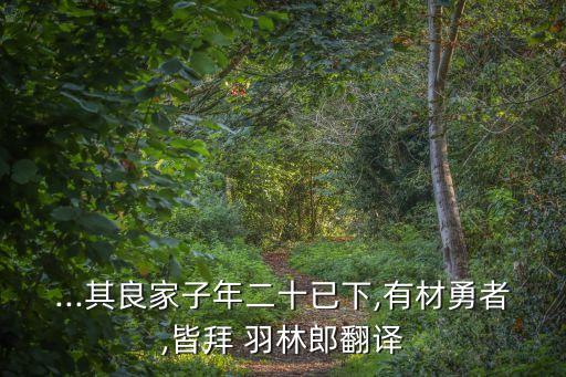 羽林郎,出身羽林郎少年行四首選一