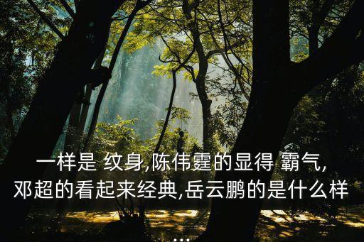 霸氣紋身,什么樣的霸氣才能擁抱世界