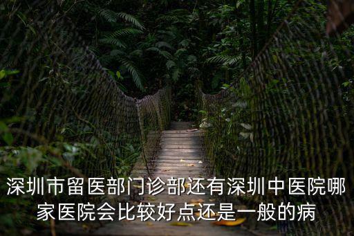 深圳市留醫(yī)部門診部還有深圳中醫(yī)院哪家醫(yī)院會比較好點還是一般的病