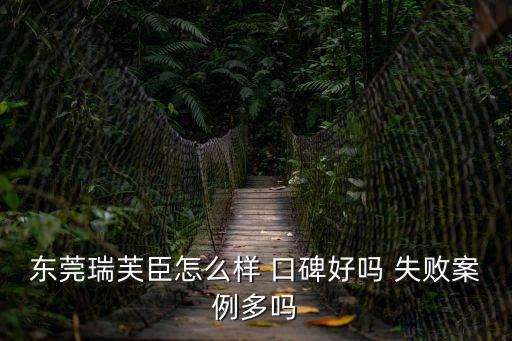 東莞瑞芙臣怎么樣 口碑好嗎 失敗案例多嗎