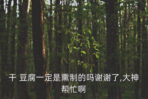 干 豆腐一定是熏制的嗎謝謝了,大神幫忙啊