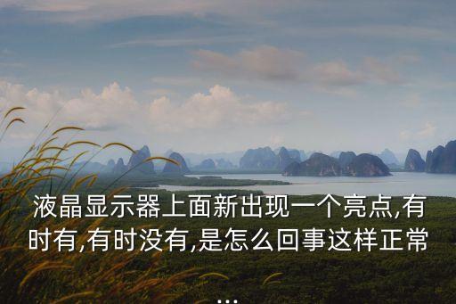 液晶屏測試軟件