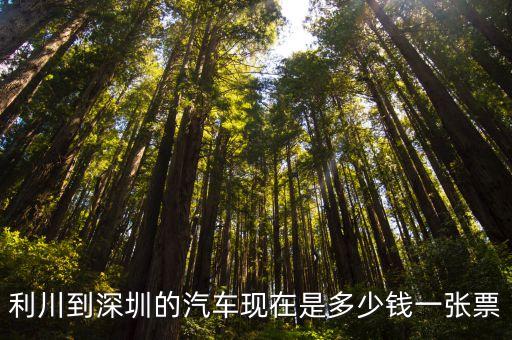 利川到深圳汽車票，利川到深圳的汽車現(xiàn)在是多少錢一張票