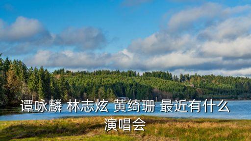 黃綺珊 深圳演唱會，譚詠麟 林志炫 黃綺珊 最近有什么演唱會
