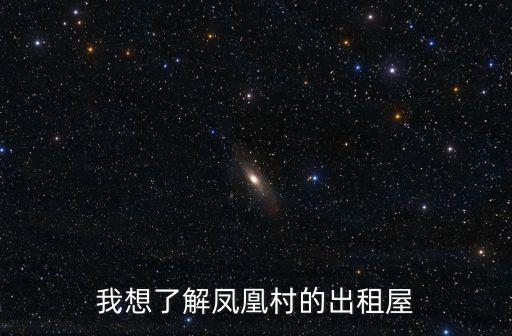 我想了解鳳凰村的出租屋