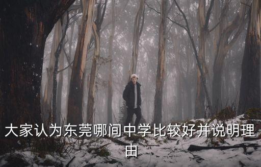 大家認為東莞哪間中學比較好并說明理由