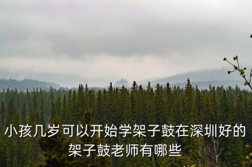 深圳爵士鼓老師，學(xué)架子鼓對天賦要求高嗎在深圳架子鼓教的好的老師有哪些