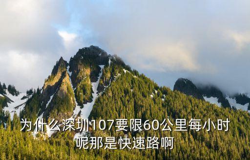 深圳107國道是嚴管路，為什么深圳107國道沙井客運站路段要限行不是說國道不限行嗎