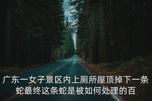 東莞市毒蛇咬傷事件，女子在廣東東莞景區上廁所屋頂掉下一條蛇你如何看待這件事