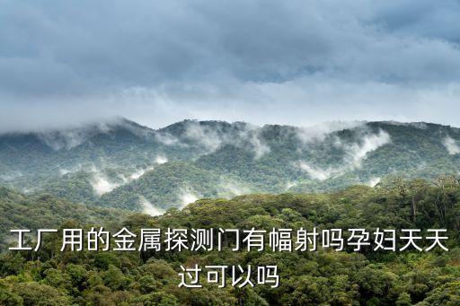 工廠用的金屬探測門有幅射嗎孕婦天天過可以嗎
