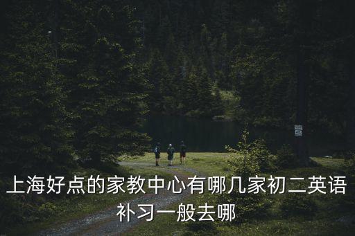 上海好點的家教中心有哪幾家初二英語補習一般去哪