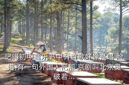 京劇臉譜歌曲,戲說京劇臉譜歌曲
